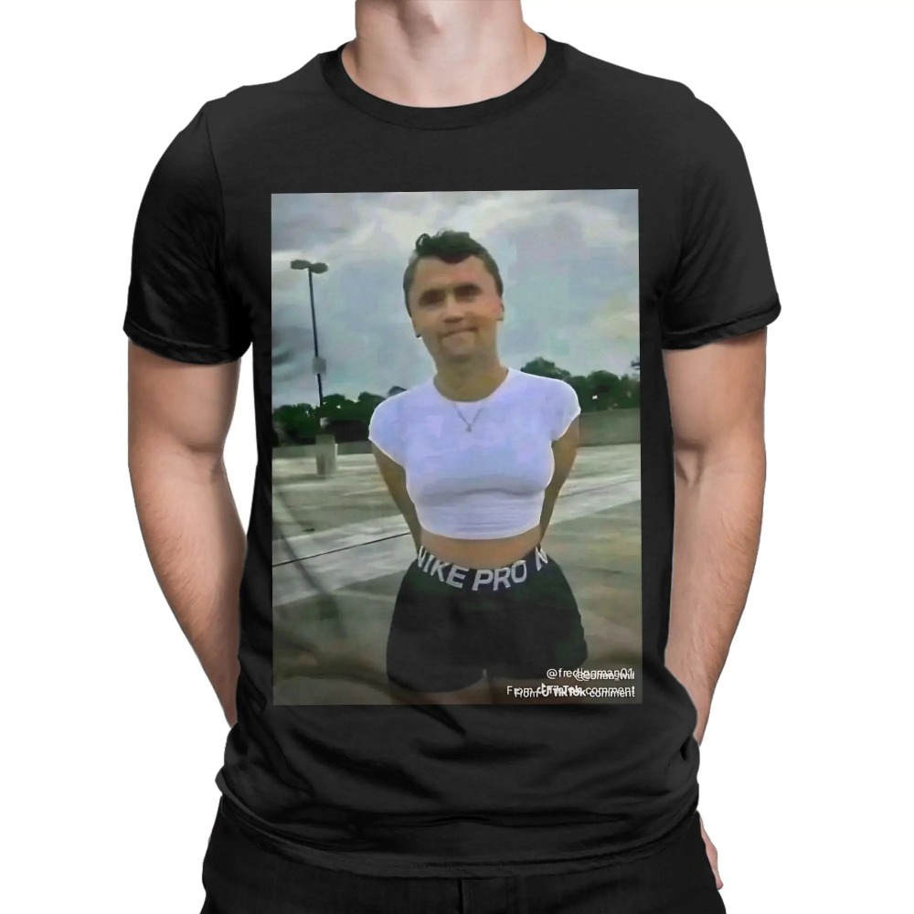 Summer Rain Clothing - 夏用メンズ・レディース チャーリー・カーク（ソフィー・レイン役）Tシャツ 純綿製 面白い半袖クルーネックTシャツ