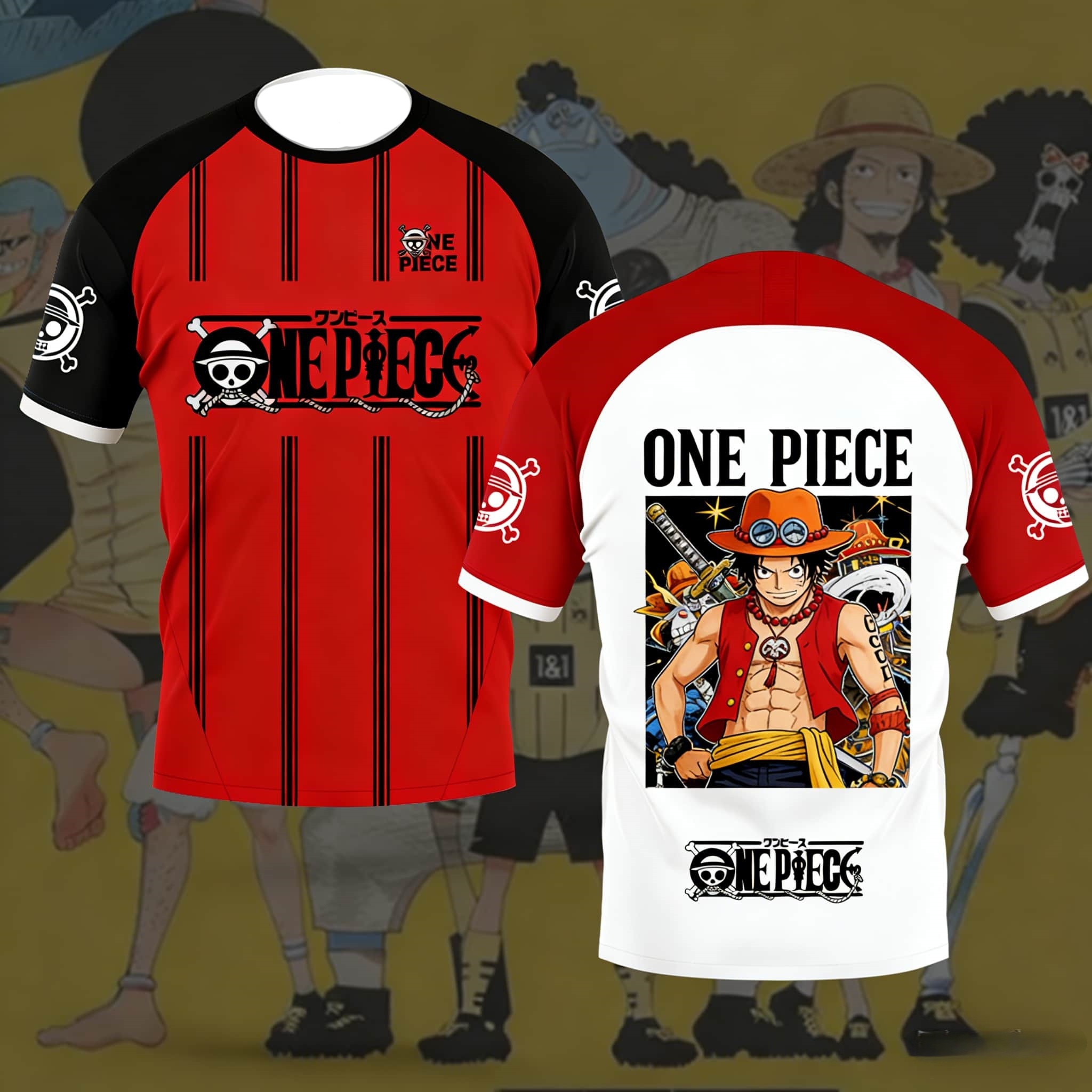 Summer Clothing Trends For Men 2026 - 2026年夏 ワンピース ポルテカス D.アイス「ファイヤーフィスト」スポーツトレンドテーマ 3Dプリント 通気性速乾Tシャツ