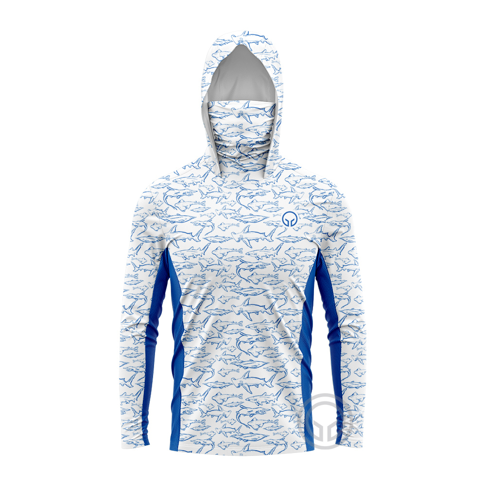 Summer Clothing Mens - 新しい釣り服夏屋外ジャージ男性長袖 T シャツ衣類太陽紫外線保護通気性フード付き釣り服