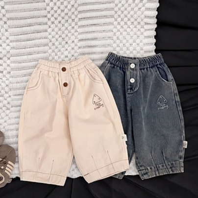 Summer Clothing Label - 男の子用パンツ 2026 春夏新作 子供服 韓国風 男の子と女の子用