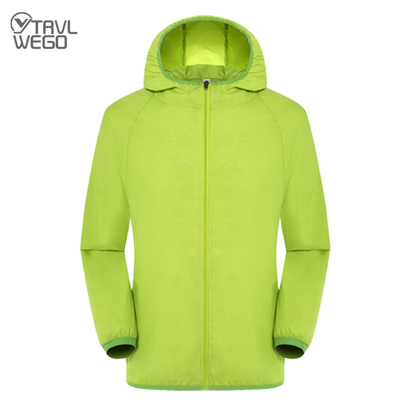Summer Rain Clothing - Trvlwego-キャンプ,ハイキング,アウトドアスポーツ用の超軽量防水防風ジャケット