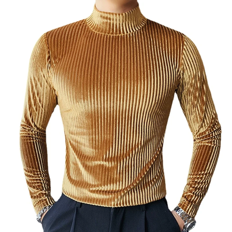 2026 新ゴールドベルベット Tシャツ男性服ファッショント - Summer Clothing Trends For Men 2026 のレビューと価格