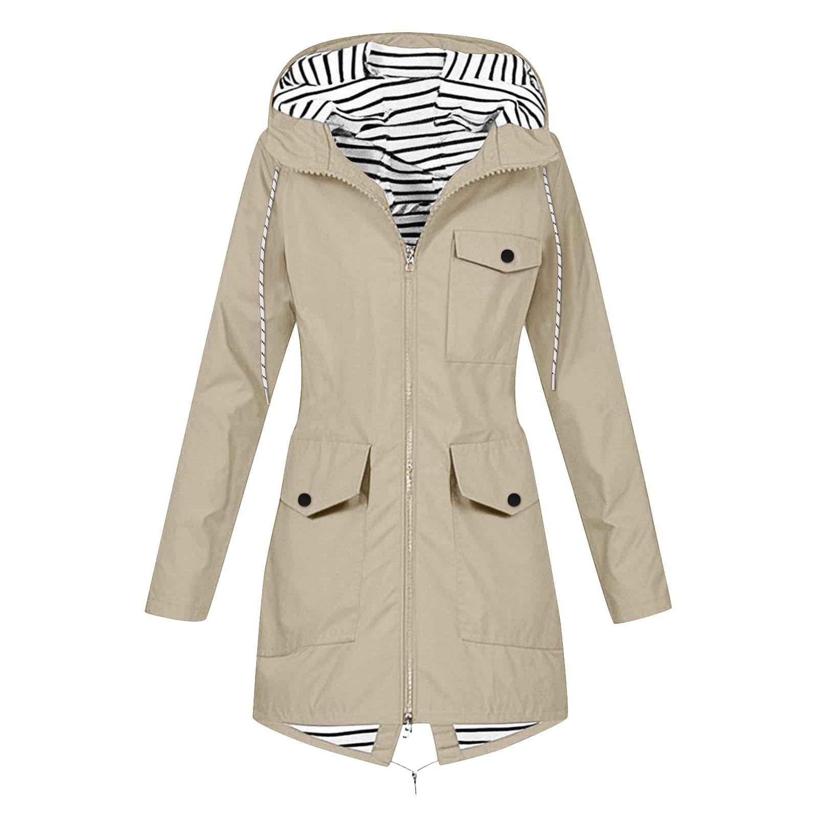 女性用 ジップアップ フード付き ジャケット アウトドア ハ - Summer Rain Clothing のレビューと価格