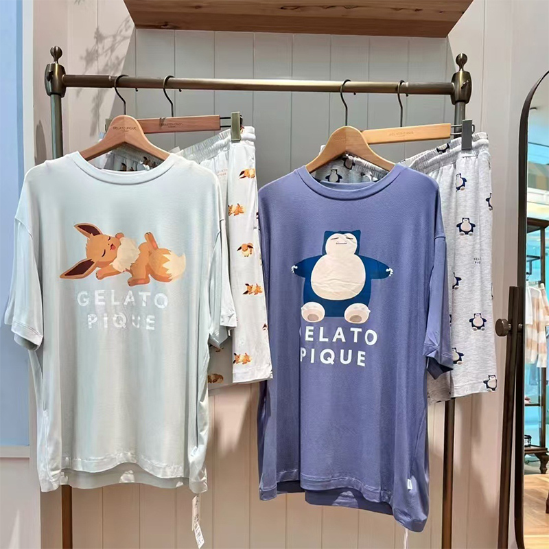 アニメ漫画ポケモンサマーホームスーツセットかわいいカビゴンイ - Summer House Clothing のレビューと価格