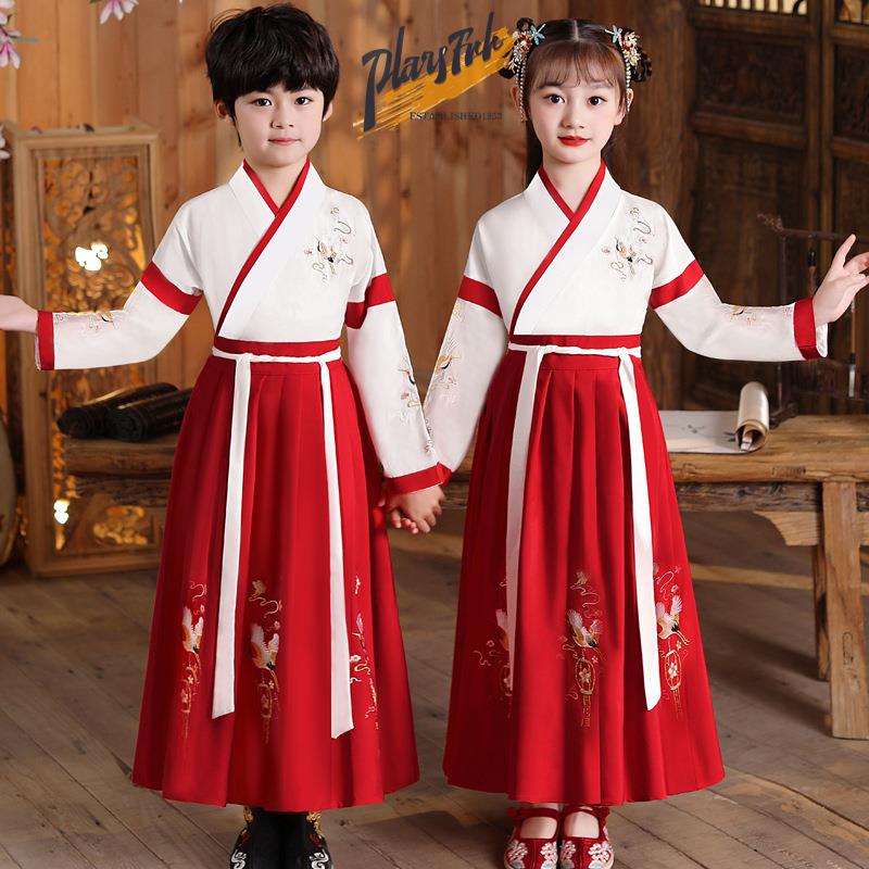 男の子漢服夏薄手半袖子供古代衣装セット2024紳士服パンツ薄 - Summer Clothing Online のレビューと価格