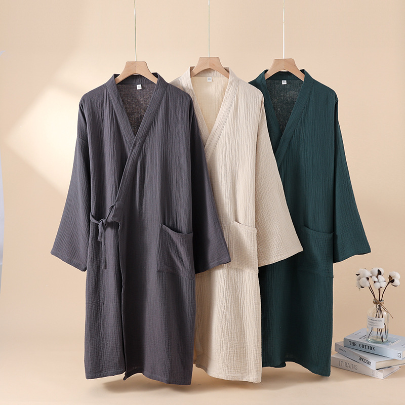 2026年日本新作春夏カップル着物ローブ 100%コットンク - Summer House Clothing のレビューと価格
