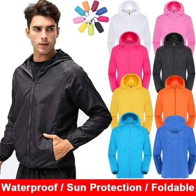 男性女性防水ジャケットウインドブレーカー女性日焼け防止服釣り - Summer Rain Clothing のレビューと価格