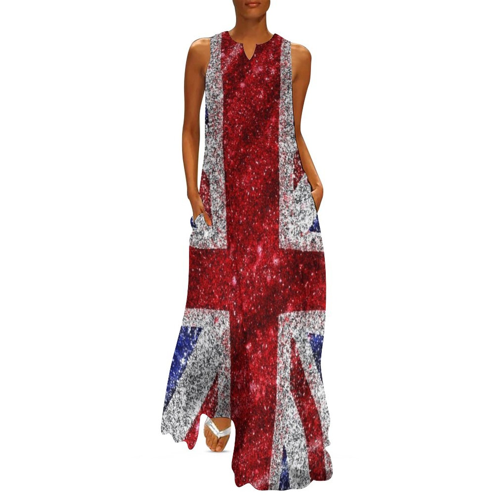 スパンコールのついたロングドレス,女性のためのエレガントな儀 - Womens Summer Clothing Uk のレビューと価格
