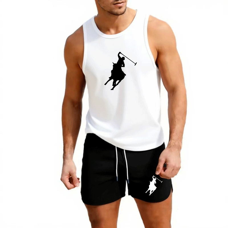 ヨーロッパメンズサマーベスト＆ショーツセット 2ピース アウ - Summer Clothing Mens のレビューと価格