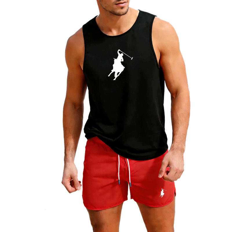 ヨーロッパメンズサマーベスト＆ショーツセット 2ピース アウ - Summer Clothing Mens のレビューと価格
