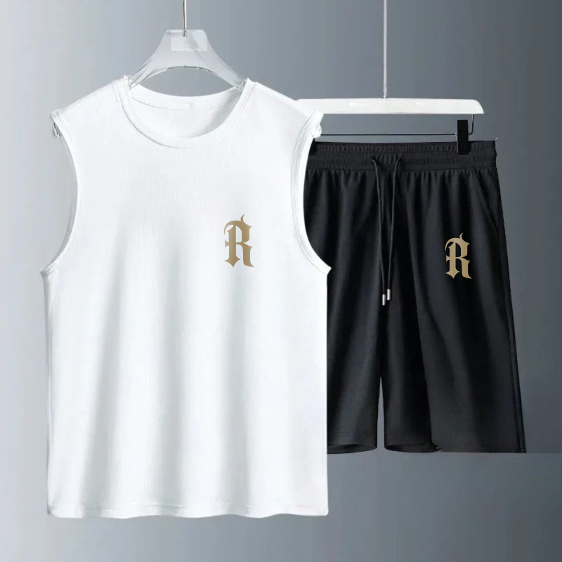 メンズタンクトップセット 2026年夏 速乾性ビーチ・海辺ウ - Summer Clothing Mens のレビューと価格