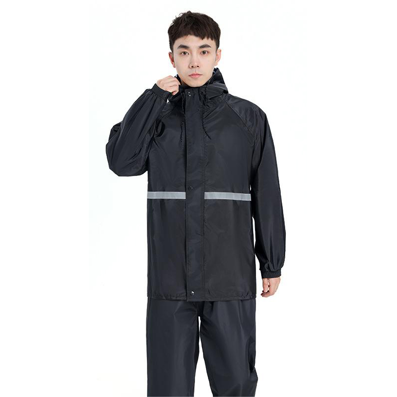 男性と女性のための防水フード付きコートとパンツ,反射ストリッ - Summer Rain Clothing のレビューと価格