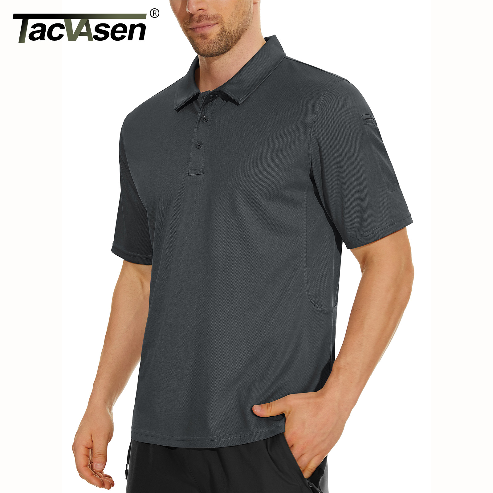 TACVASEN 夏カラフルなファッションポロ Tシャツメン - Summer Green Clothing のレビューと価格