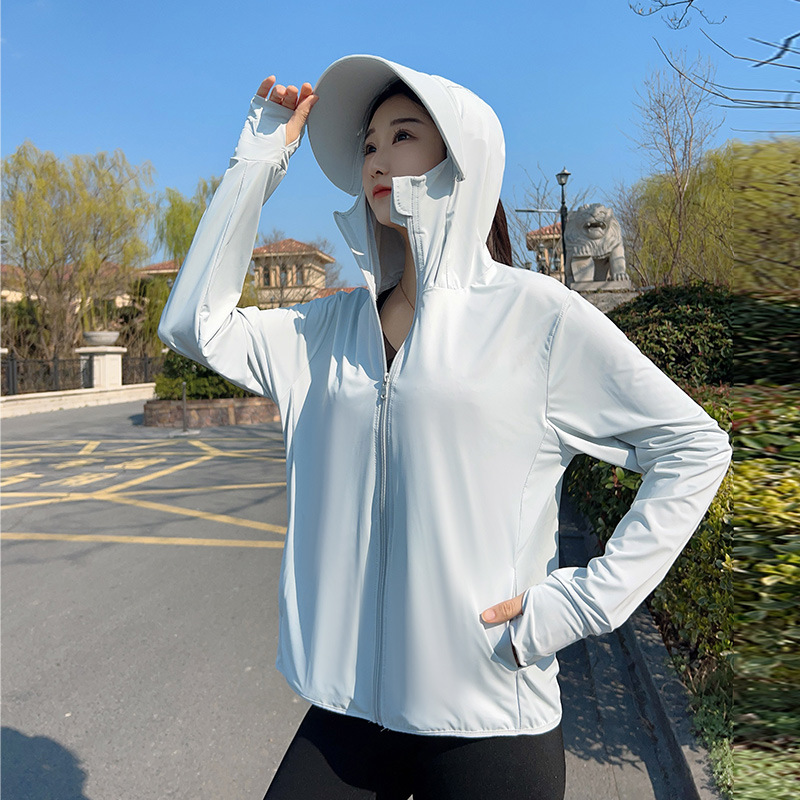女性用フード付き日焼け止めジャケット十代の夏用紫外線防止服大 - Summer Clothing Girls のレビューと価格