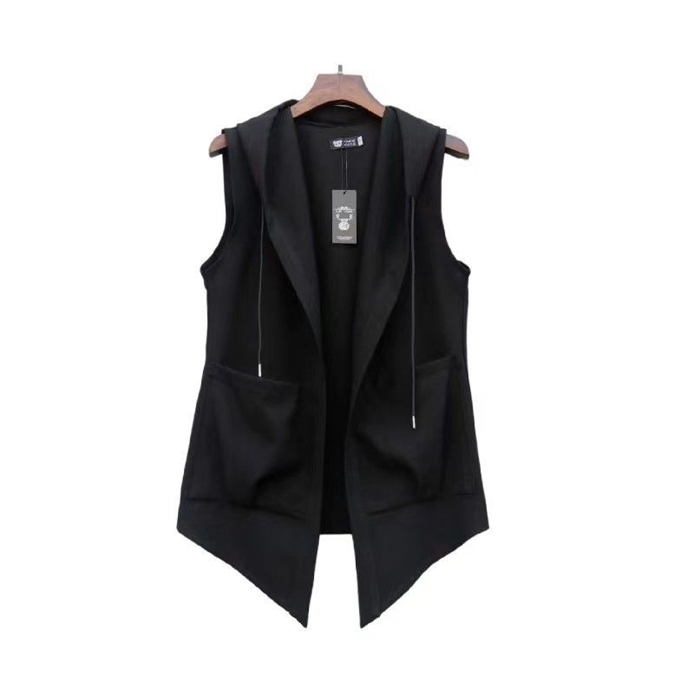 XS-5XL メンズポケット付きフードベスト 春 ストリート - Summer Clothing Trends For Men 2026 のレビューと価格