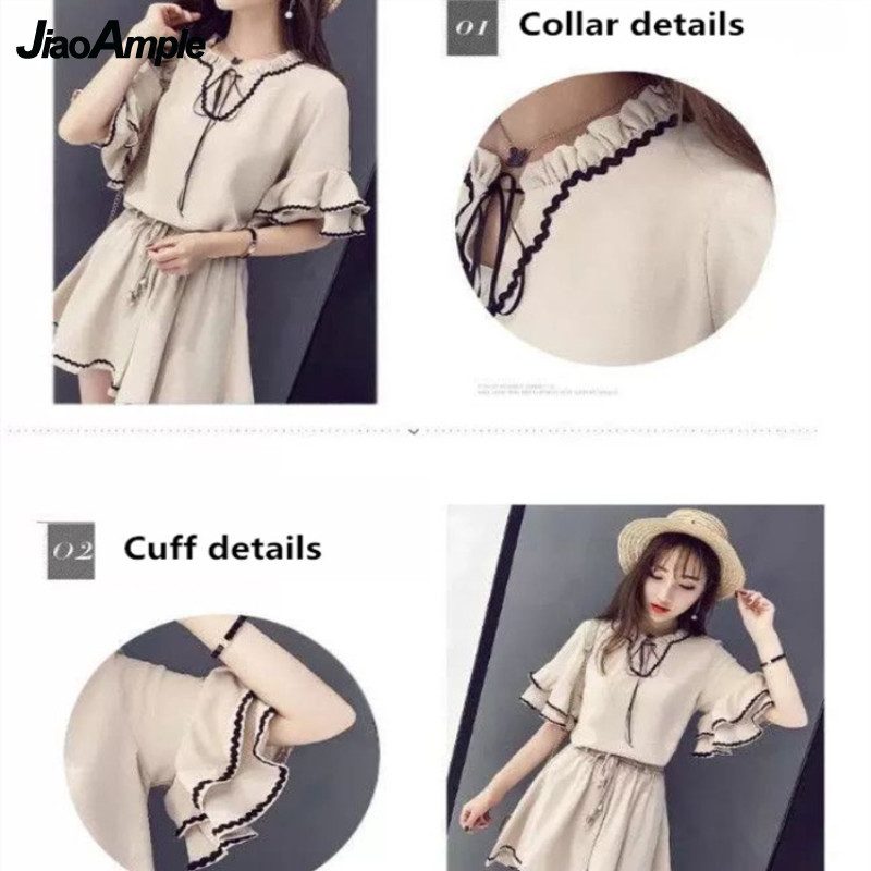 女性用シフォンブラウスとパンツのセット,ヴィンテージセット, - Summer Clothing Model のレビューと価格