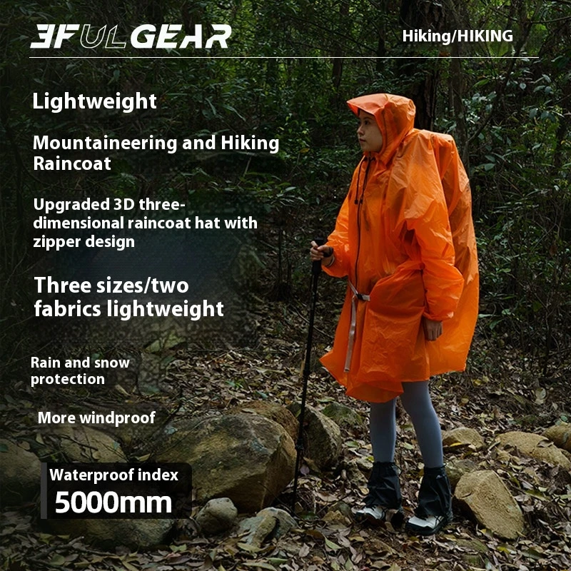 3F UL GEAR ジッパーレインコート 15D ナイロン - Summer Rain Clothing のレビューと価格
