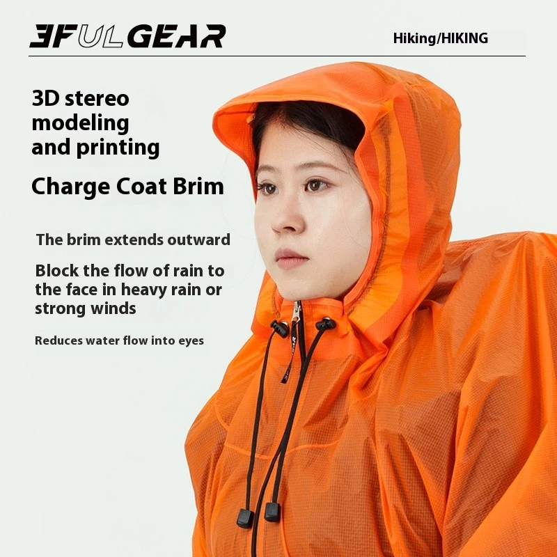 3F UL GEAR ジッパーレインコート 15D ナイロン - Summer Rain Clothing のレビューと価格