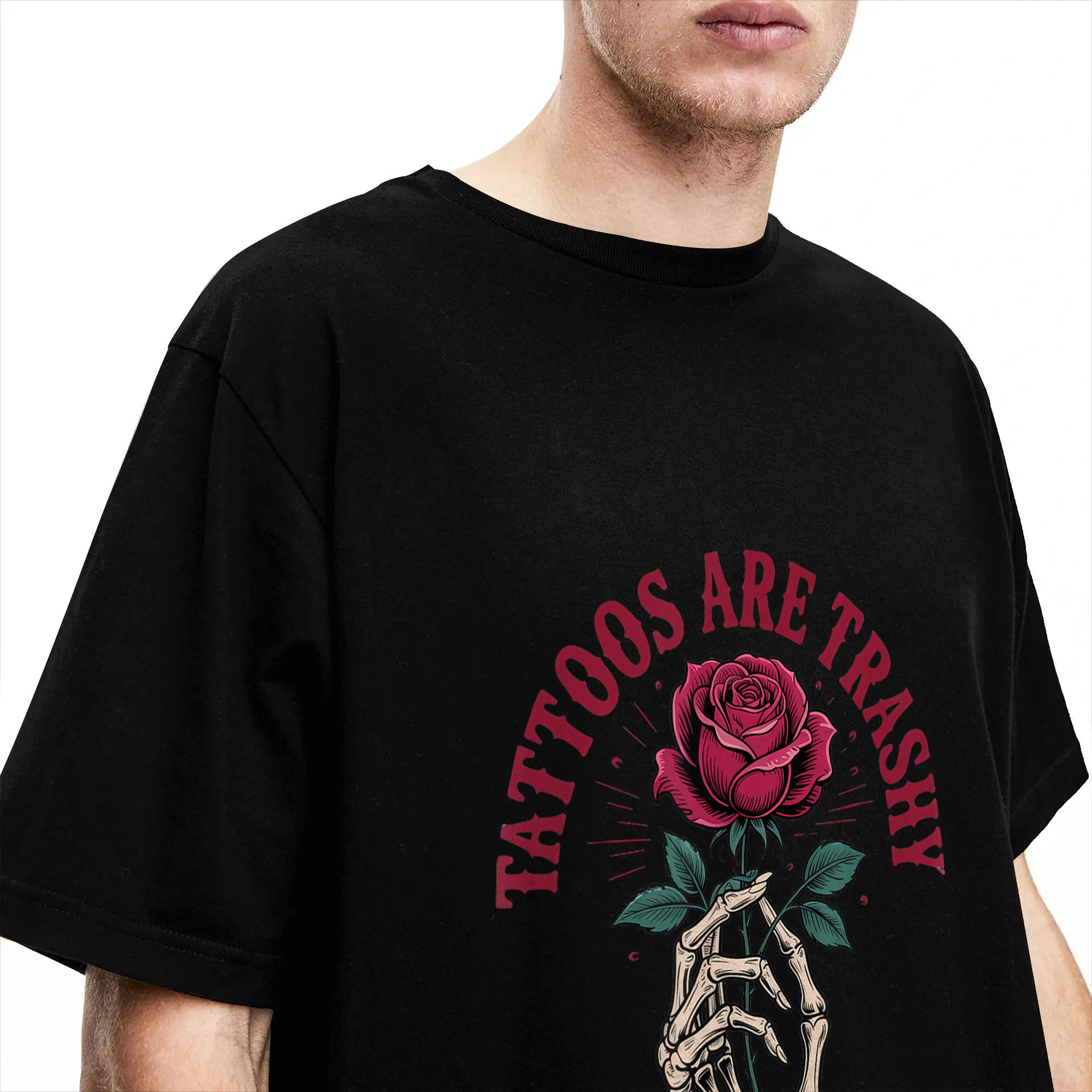 男性女性用Tシャツ タトゥーは下品です    Tシャツ 原 - Summer Clothing Ideas For Women のレビューと価格