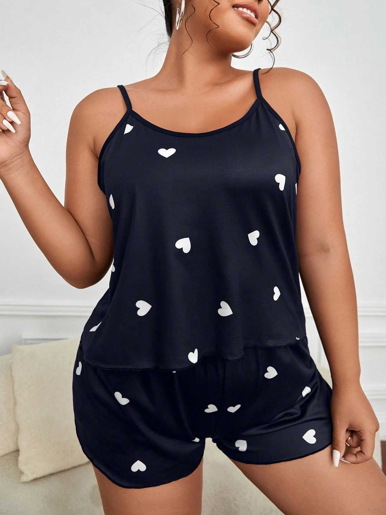 2 ピースパジャマセット女性用パジャマクロップトップ + シ - Summer Clothing Model のレビューと価格