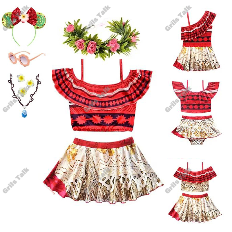 夏の妖精プリンセスモアナコスプレ水着女の子水着水着女の子ビー - Summer Clothing Girls のレビューと価格