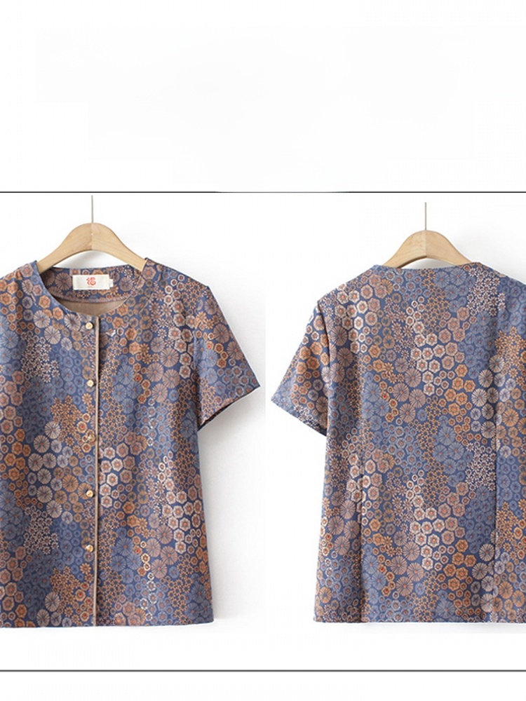 おばあちゃん風半袖ツーピースセット 高齢女性向け 夏服 快適 - Summer Clothing For Women Over 60 のレビューと価格