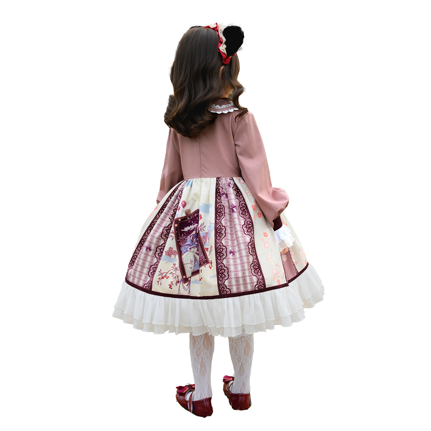 子供用ロリータ服長袖プリンセスドレス春夏フルセットドレスロリ - Summer Clothing Girls のレビューと価格
