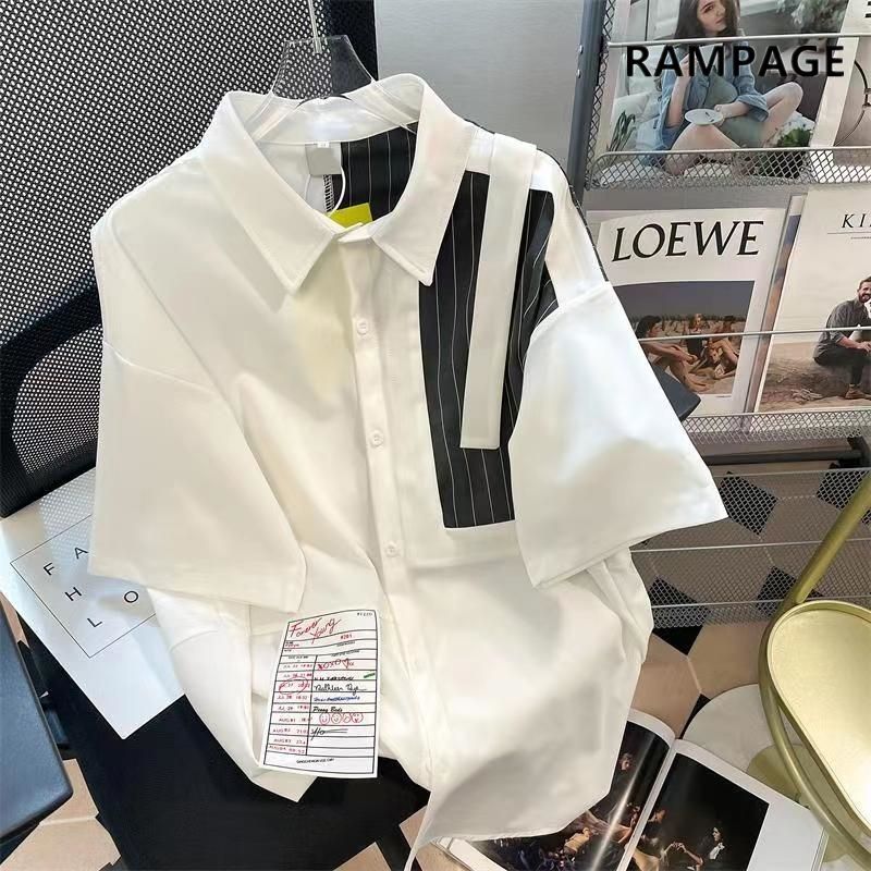 メンズ半袖カジュアルウェア,ヴィンテージ,夏,ルーズフィット - Summer Clothing Label のレビューと価格