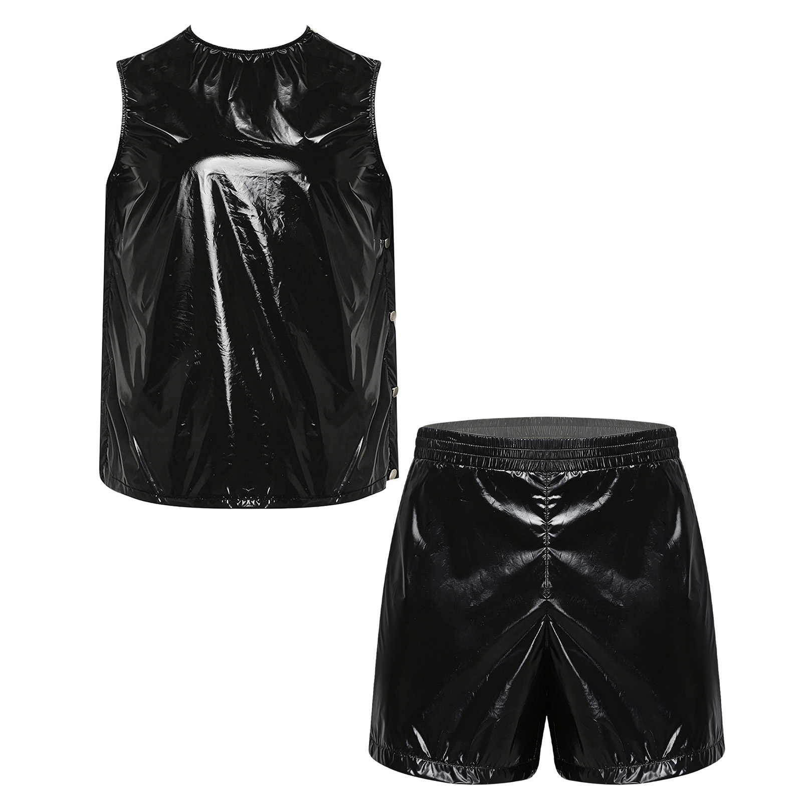 メンズ防水汗止めトラックスーツタンクトップとサイドボタン付き - Summer Clothing Mens のレビューと価格