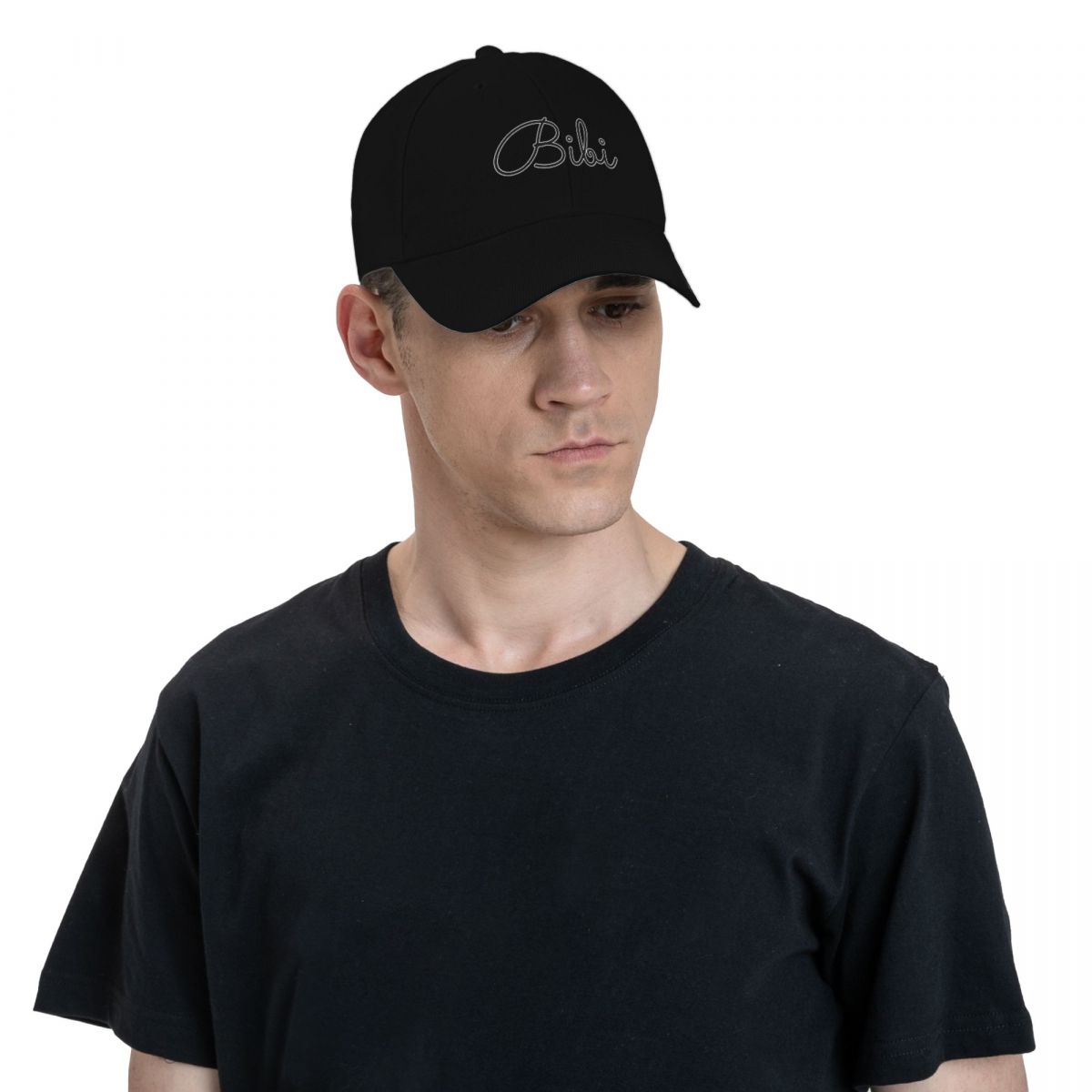 書き込みビビネームラベル (ブラック) ベースボールキャップ - Summer Clothing Label のレビューと価格