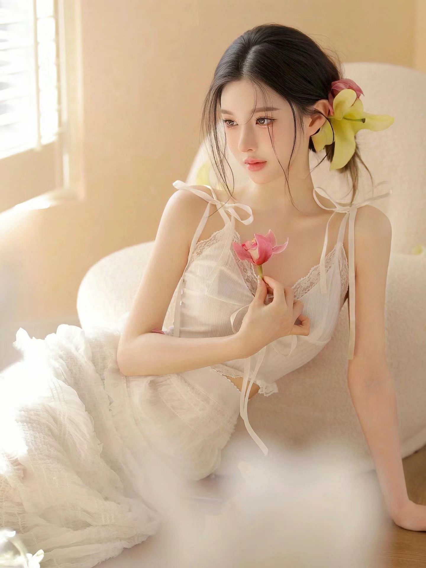ロマンチックライトオキシジェンガールフィール写真スタジオ夏の - Summer Clothing Girls のレビューと価格